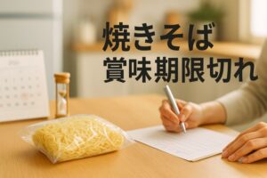 焼きそばの賞味期限切れの対応