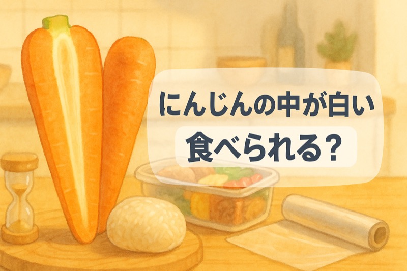 にんじんの中が白いけど食べられる？