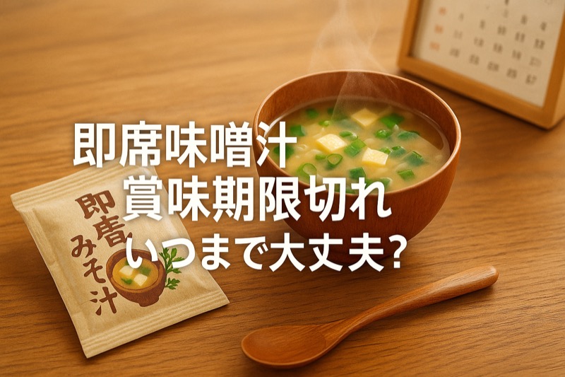 即席味噌汁の賞味期限切れ