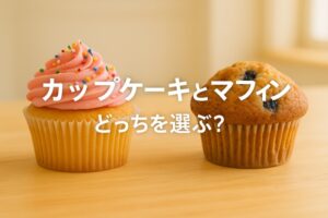 カップケーキとマフィンの違いについて